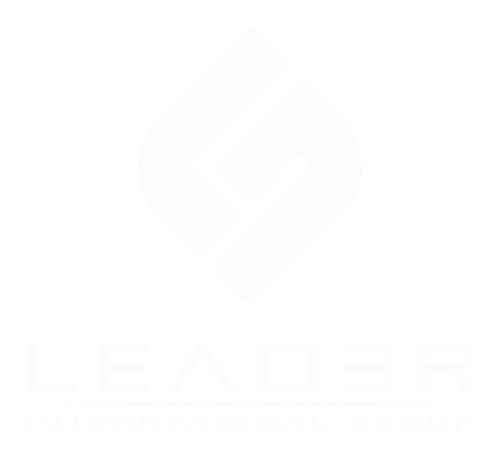 leader logo white
